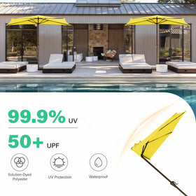 JEAREY half-round design fits neatly against walls or windows.
