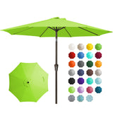 JEAREY 9ft Outdoor Patio Umbrella with Tilt & Crank – Apple Green, UV & Water-Resistant