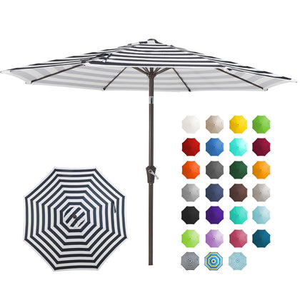 JEAREY 9ft outdoor umbrella tilt crank offers flexible shade on a sunny deck