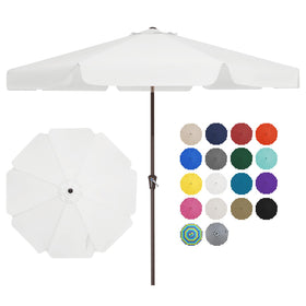 JEAREY 9ft patio umbrella detachable pole for easy setup and storage.