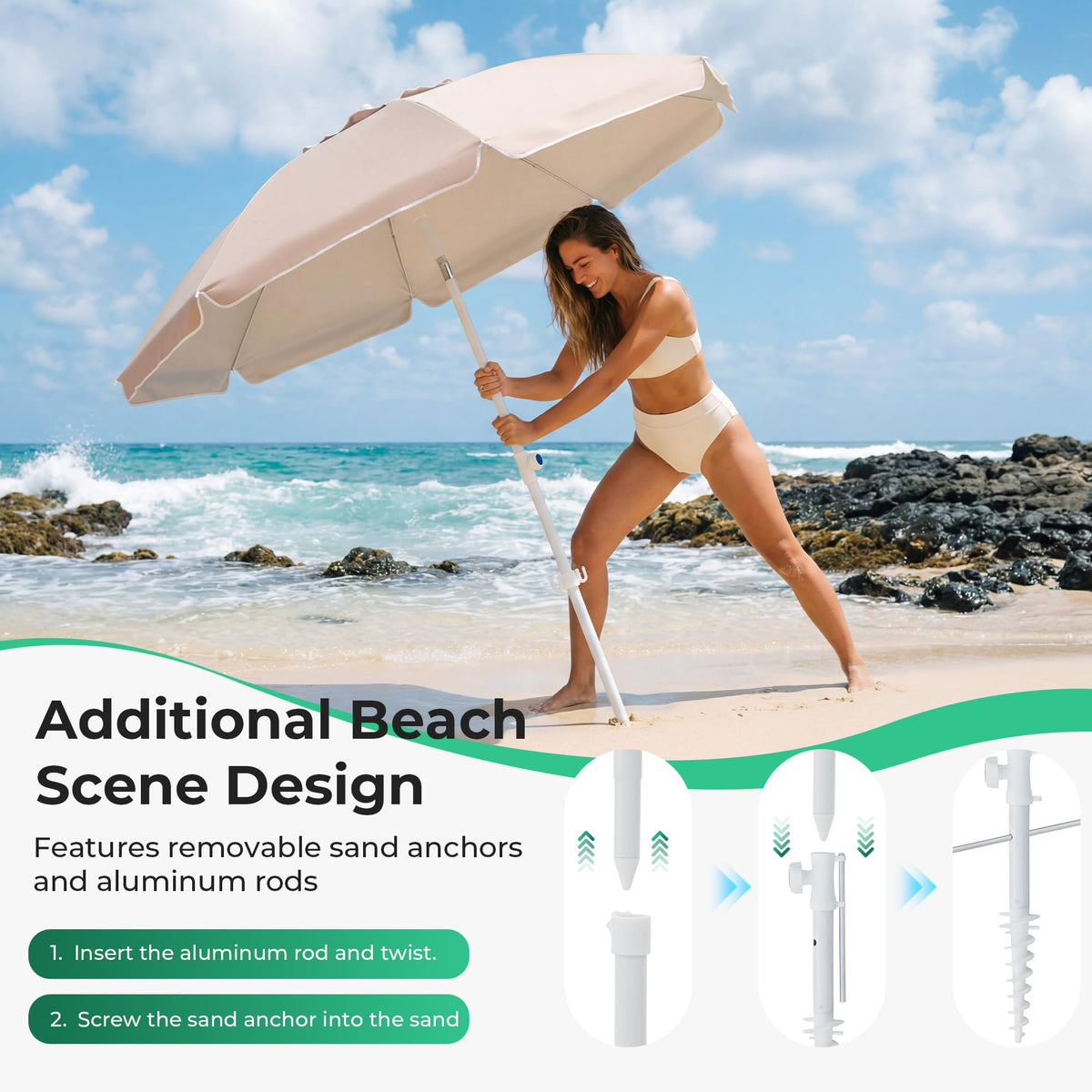 JEAREY adjustable tripod stand supports versatile shading height