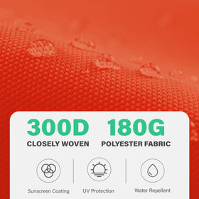 Stitching detail on JEAREY canopy for durability