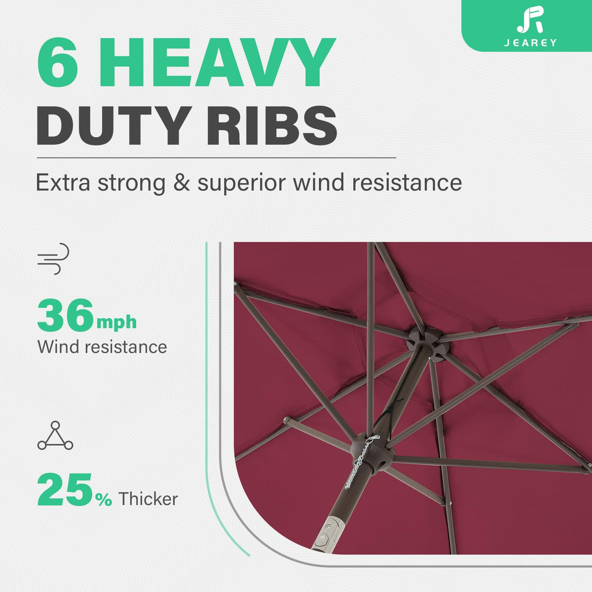 JEAREY wind vent closeup improves airflow and stability