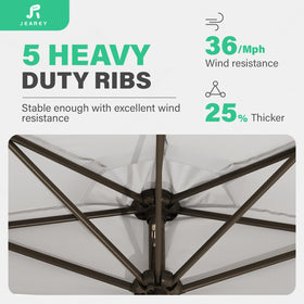 JEAREY double-layer vented canopy improves airflow under shade