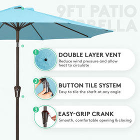 JEAREY double-layer vent improves airflow and steadiness during gusts.