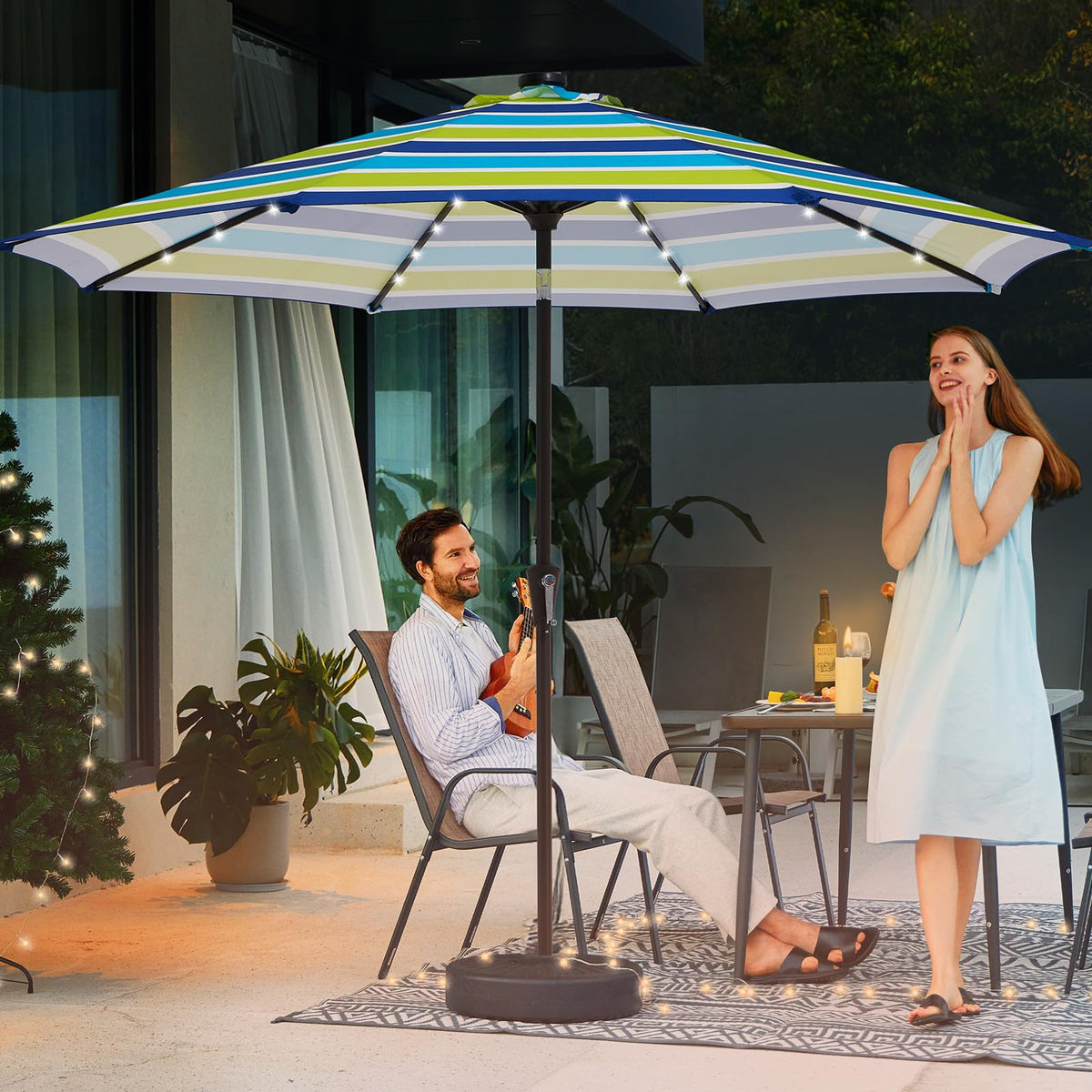 JEAREY easy-clean polyester fabric resists water and UV damage.
