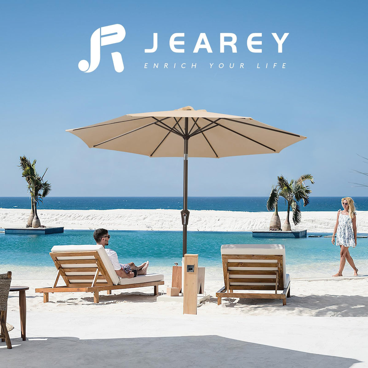 JEAREY easy-storage design with middle unscrew for compact keeping.