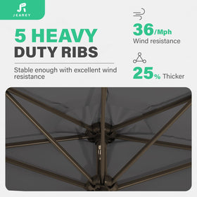 JEAREY half-round base note indicates base sold separately for wall mounting.