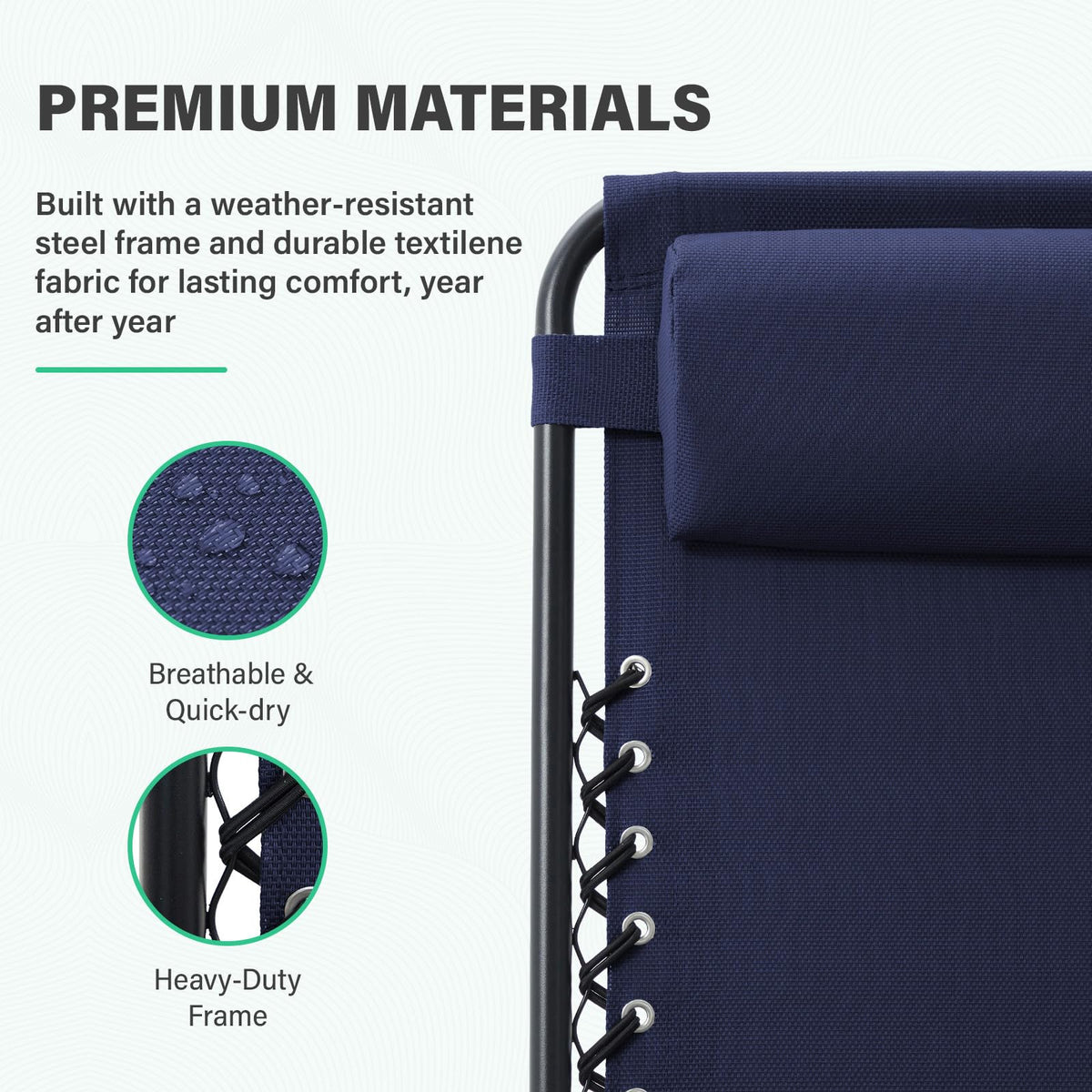 JEAREY head pillow supports neck for long, comfortable lounging