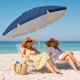 JEAREY lightweight beach umbrella at 9 pounds for easy transport.