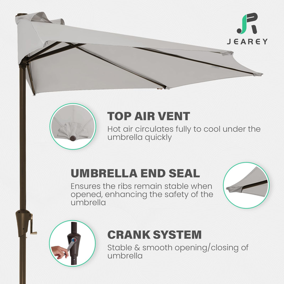 JEAREY outside shade enhances poolside or garden ambiance