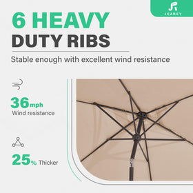 JEAREY outdoor shade solution suitable for pool, garden, and deck.