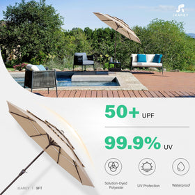 JEAREY outdoor umbrella for yard and deck spaces with versatile shade