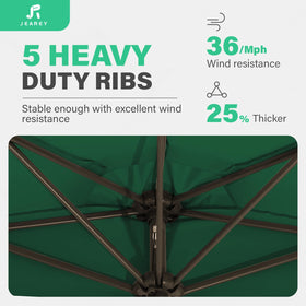 JEAREY premium polyester fabric provides sun protection and water repellence.
