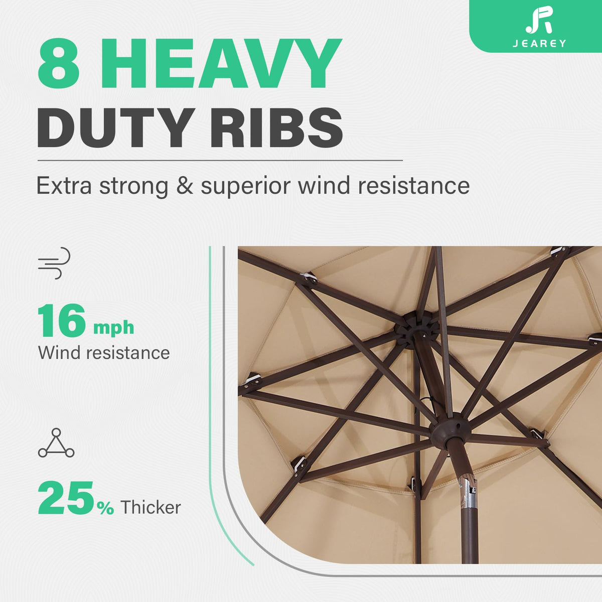 JEAREY powder-coated iron pole for rust resistance and durability