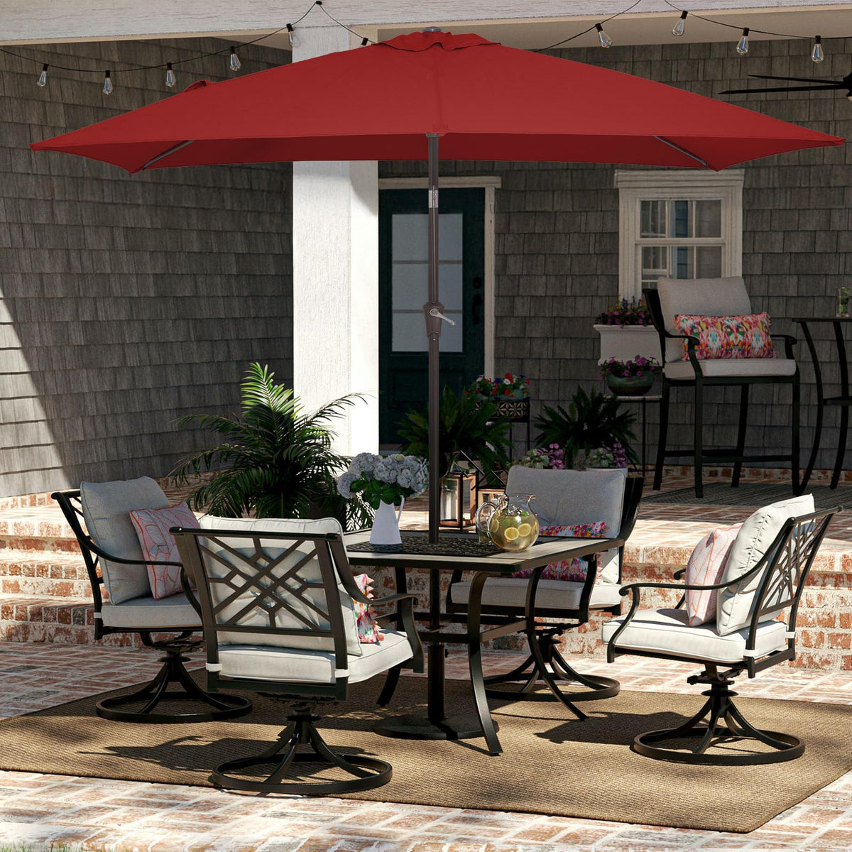 JEAREY powder-coated iron pole close-up for durable stability