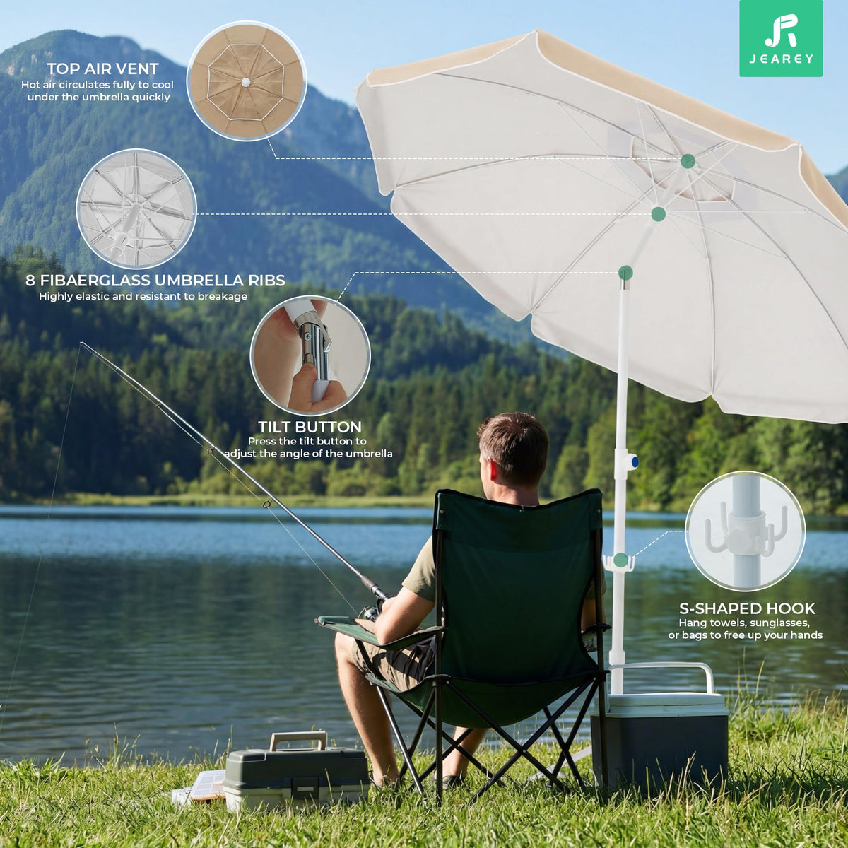 JEAREY S-shaped hanging hook frees your hands for gear