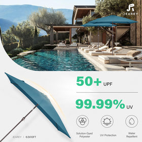 JEAREY six ribs offer sturdy frame support