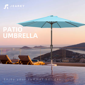 JEAREY sky-blue canopy provides UV-resistant shade on sunny days.