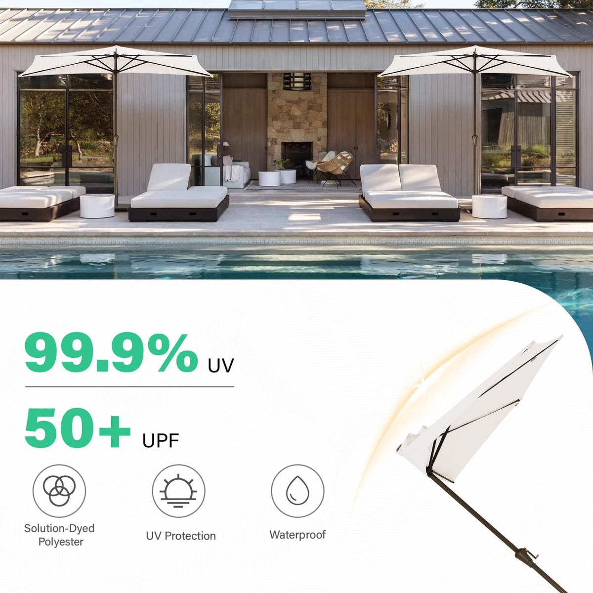 JEAREY compact design saves space on balconies and patios