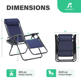 JEAREY stackable design makes storage and transport easy