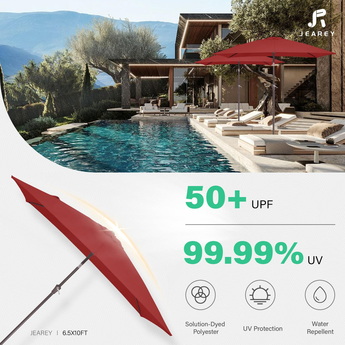 JEAREY top air vent canopy promoting airflow and wind stability