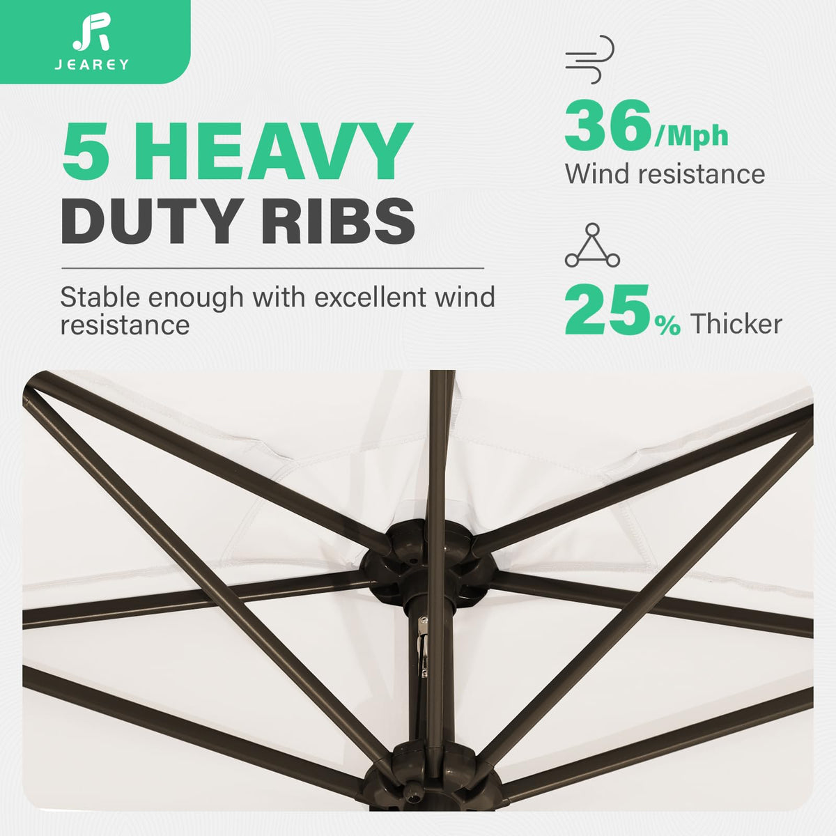 JEAREY top air vent canopy helps airflow and cooling shade
