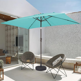JEAREY 6.5x10 ft umbrella fits table for 4-6 people comfortably