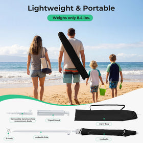 JEAREY tilt feature lets you align shade with the sun.