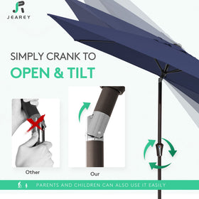 JEAREY wind vent design enhances stability in breezy conditions.