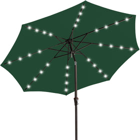 JEAREY Upgrade 9FT LED patio umbrella top panel lights extend evening outdoor use.