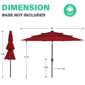 JEAREY vented canopy design promotes airflow and cooler shade.
