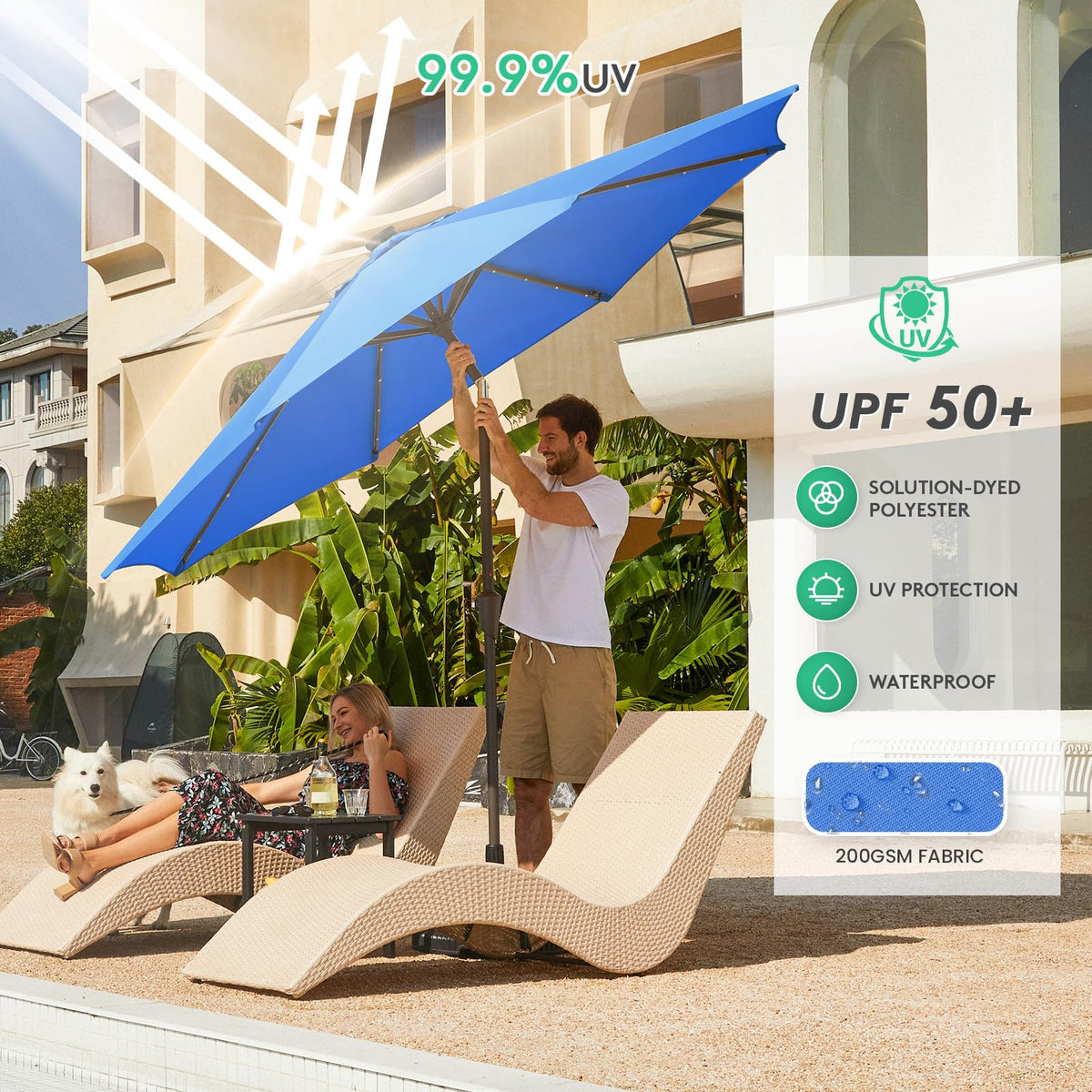 JEAREY vented-top canopy design improves airflow and comfort