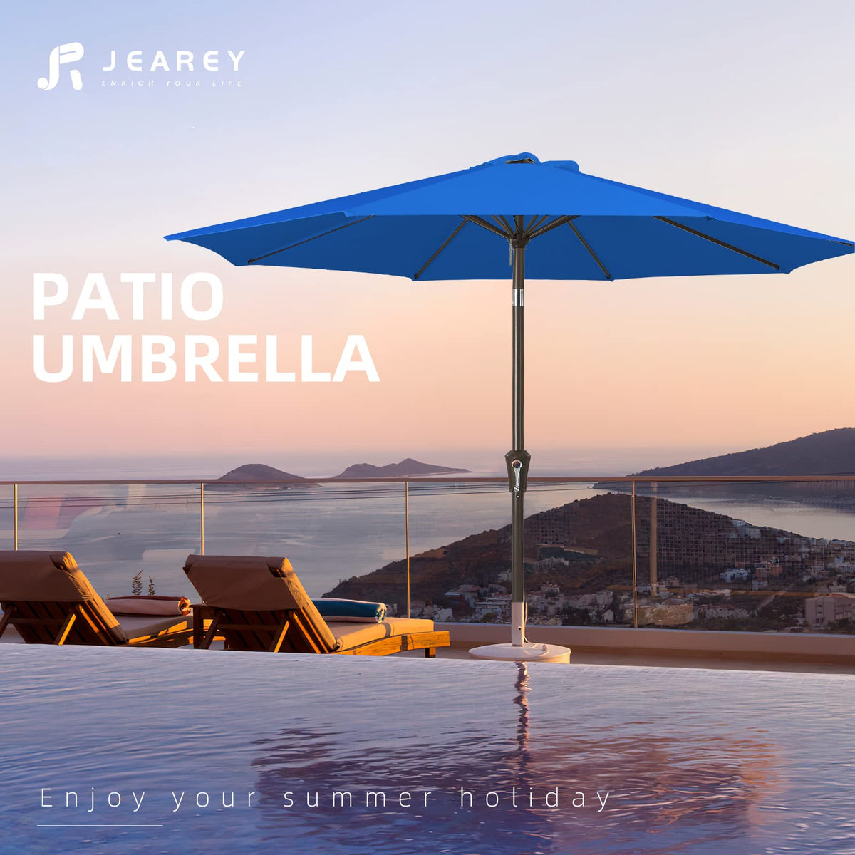 JEAREY waterproof fabric delivers UV protection and rain resistance outdoors.