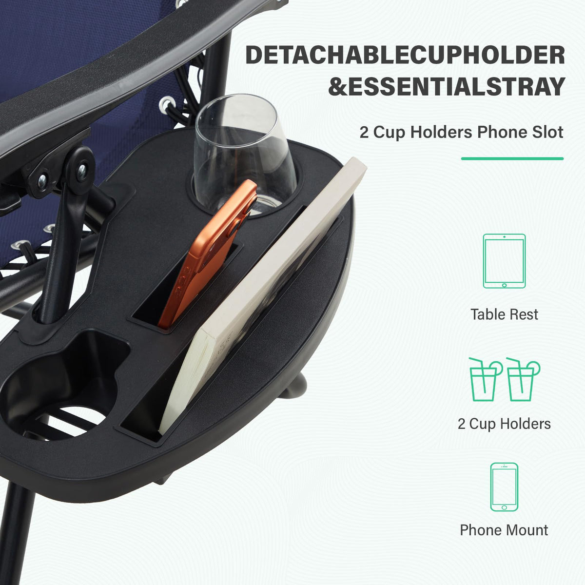JEAREY wide-seat compact dimensions provide generous seating space