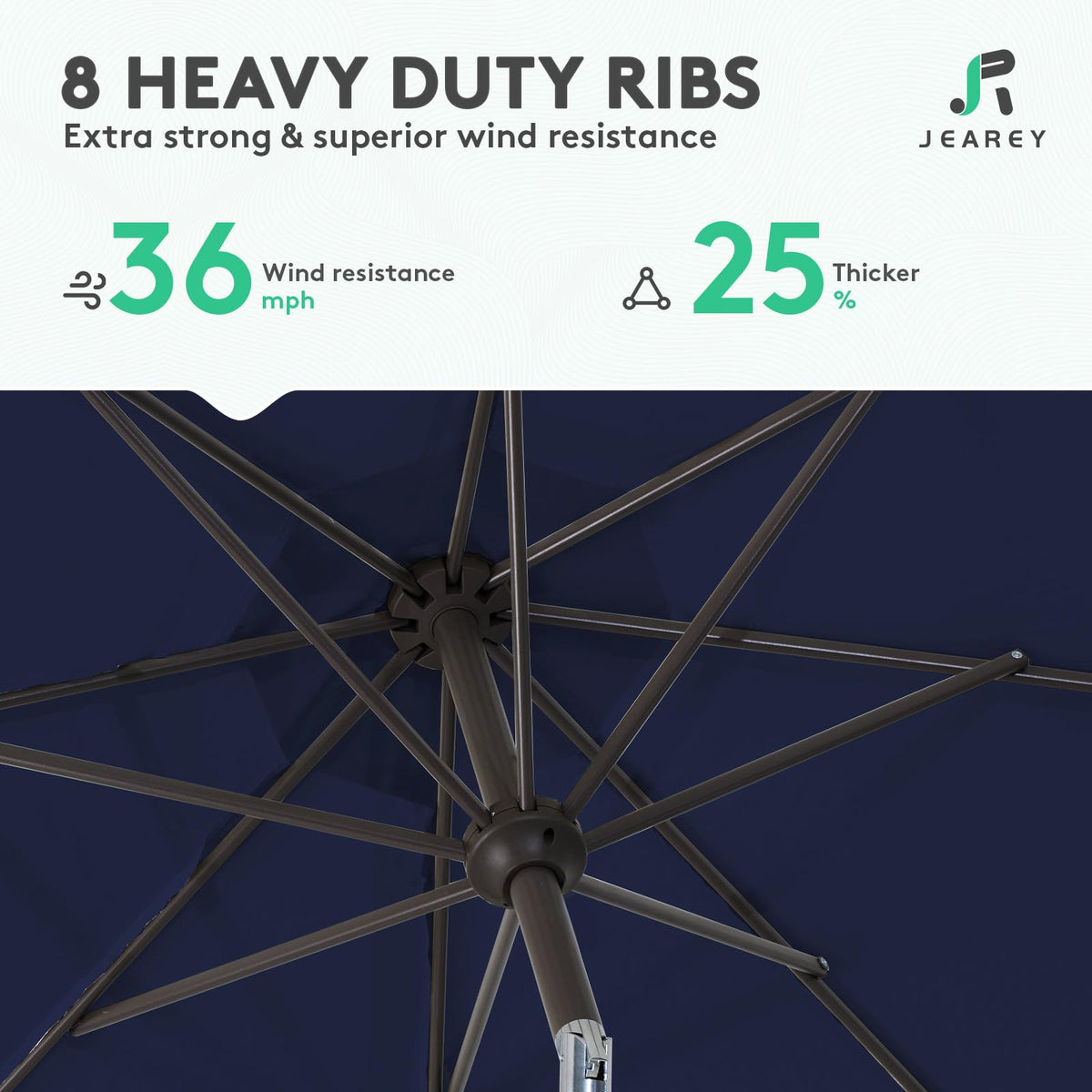 JEAREY wind vent top design promotes airflow and stability