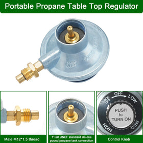 JEASOM regulator outlet with 0.9mm nozzle for steady flame control