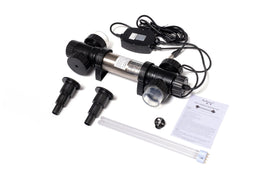 Jebao STU-36 includes hose fittings and a 2-inch PVC adapter for easy hookup