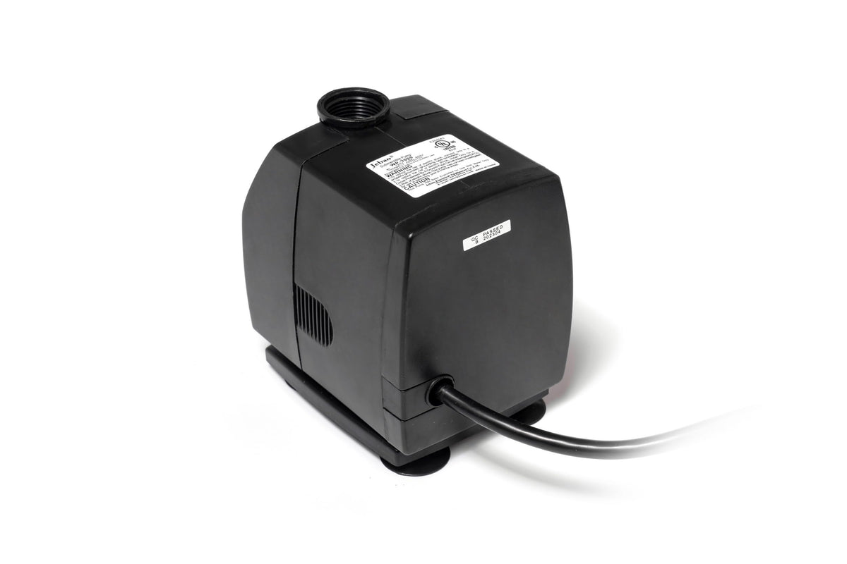 Jebao WP-2000 6 ft cord enables flexible placement in water features.