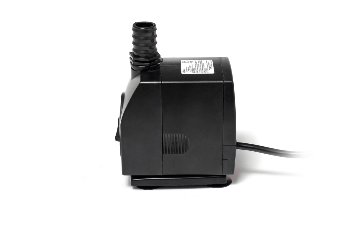 Jebao WP-2000 compact dimensions fit tight ponds and fountains.
