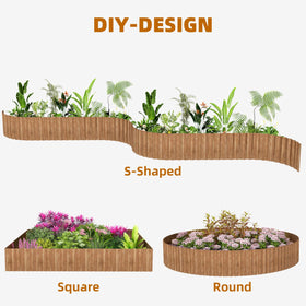 Jebosam DIY edging is cuttable to fit curves or straight lines.