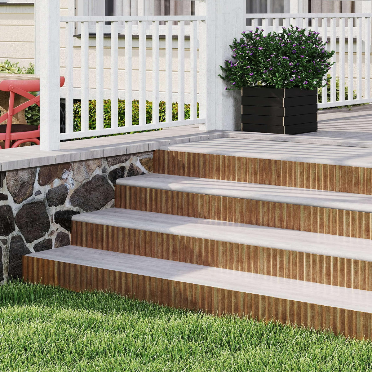 Jebosam rust look adds character while protecting edges from wear.