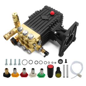 Jecoupoon 4000 PSI brass pump body for heavy cleaning tasks.