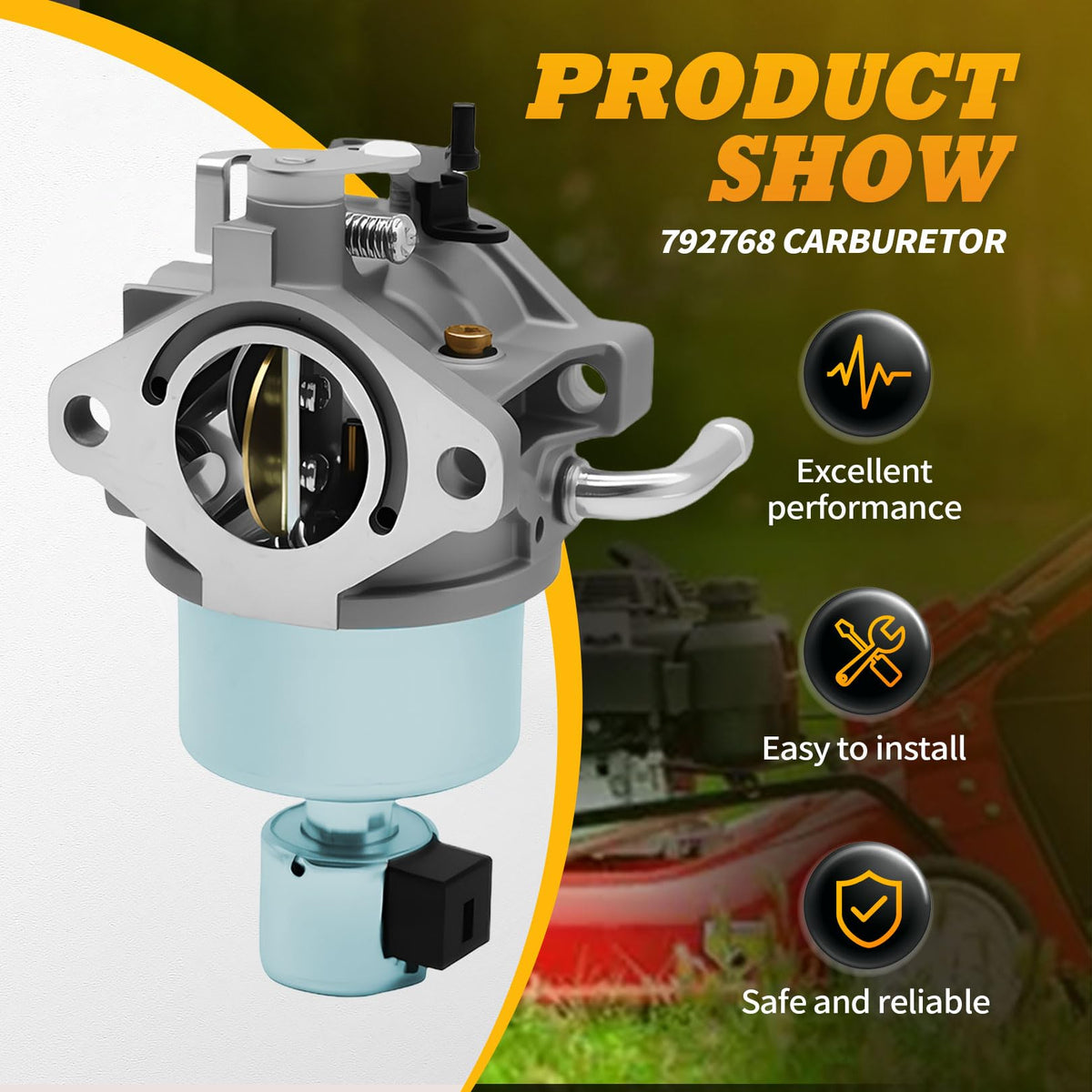 Jecoupoon carburetor kit durable construction for longevity