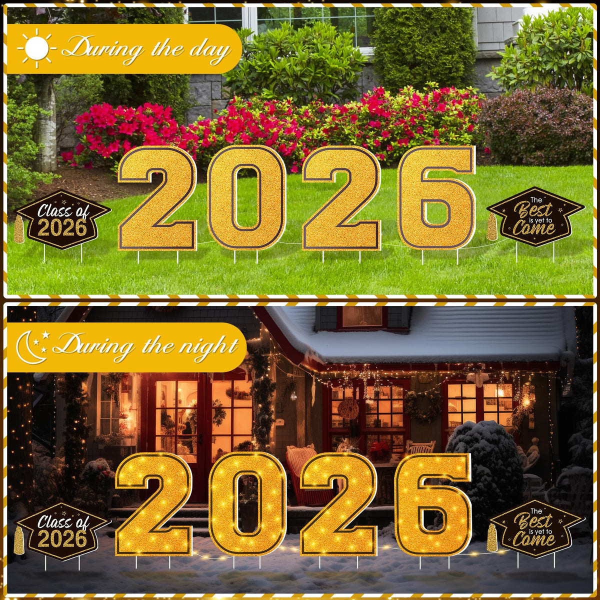 Jectivs yard sign stakes provide stable outdoor display