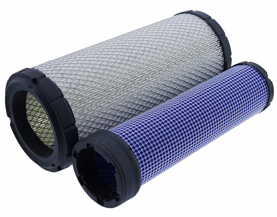 JEENDA air filter set packaging showing two filters for John Deere compatibility.