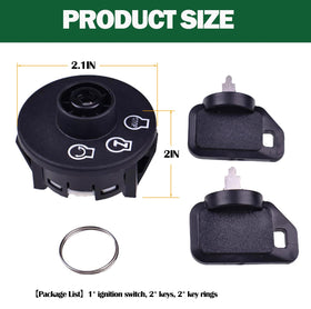 JEENDA ignition switch durable body material conveys long-lasting performance.
