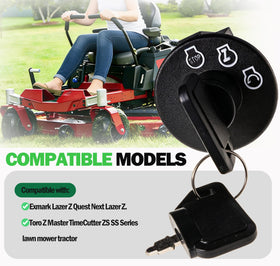 JEENDA ignition switch front view demonstrates accessible controls for quick starts.