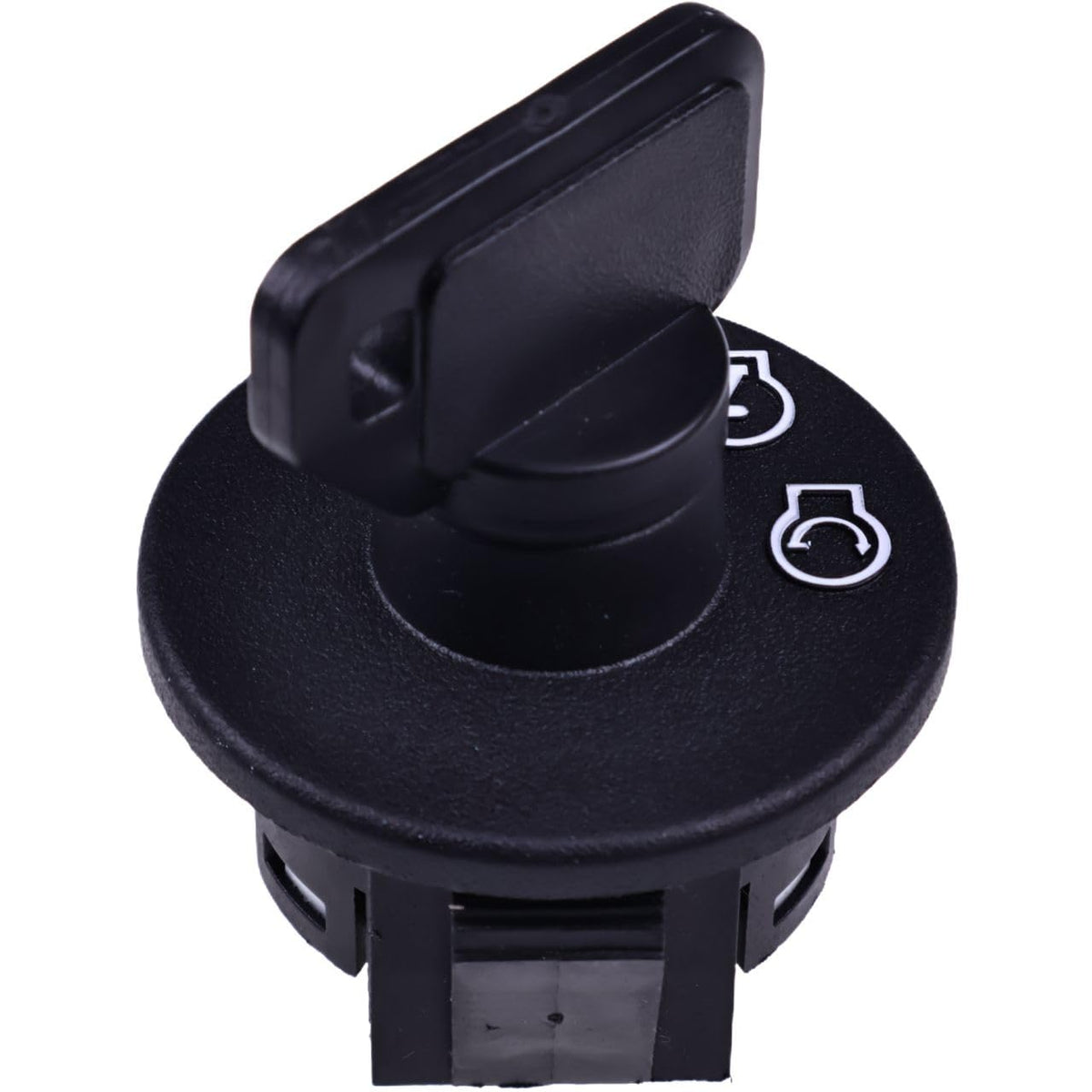 JEENDA ignition switch installed on a zero-turn mower shows real-world fit.