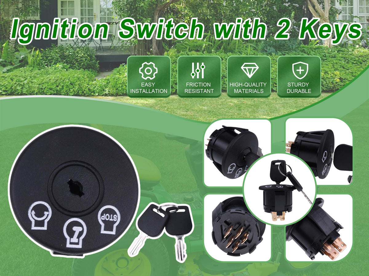 JEENDA ignition switch key compatible with Dixie Chopper models for smooth ignition